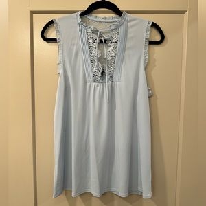 Express lace bib front tank